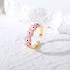 1 Piece Casual Devil's Eye Alloy Enamel Women's Open Ring