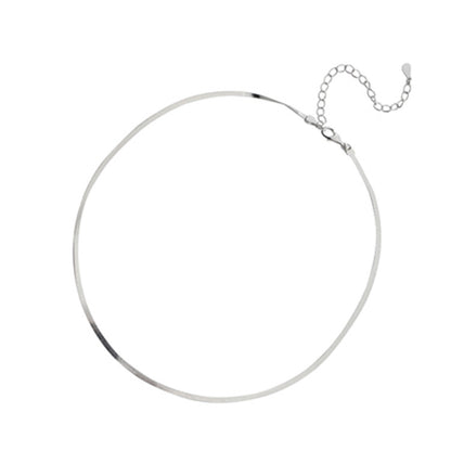 1 Piece Simple Style Solid Color Metal Plating Necklace