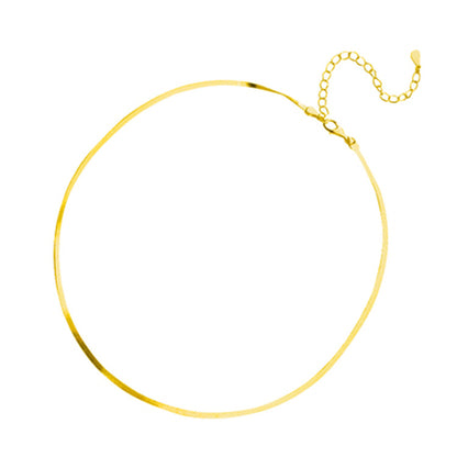 1 Piece Simple Style Solid Color Metal Plating Necklace