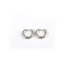 1 Pair Fashion Geometric Titanium Steel Hoop Earrings