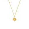 1 Piece Simple Style Sun Titanium Steel Plating Pendant Necklace