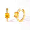 1 Pair Ins Style Fashion Heart Shape Butterfly Plating Inlay Copper Zircon Gold Plated Earrings