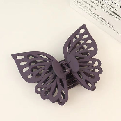 Sweet Butterfly Plastic Hollow Out Hair Claws