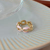 Simple Style Heart Shape Copper Inlay Zircon Rings