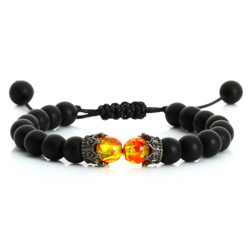 1 Piece Casual Geometric Tiger Eye Plating Men's Bracelets