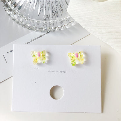 1 Pair Cute Fruit Metal Women's Ear Studs