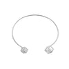 New Bracelet Simple Hollow Triangle Bangle Beautiful Zircon Ms. Open Bangle