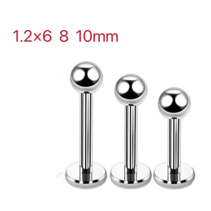 1 Piece Fashion Geometric Titanium Plating Lip Stud