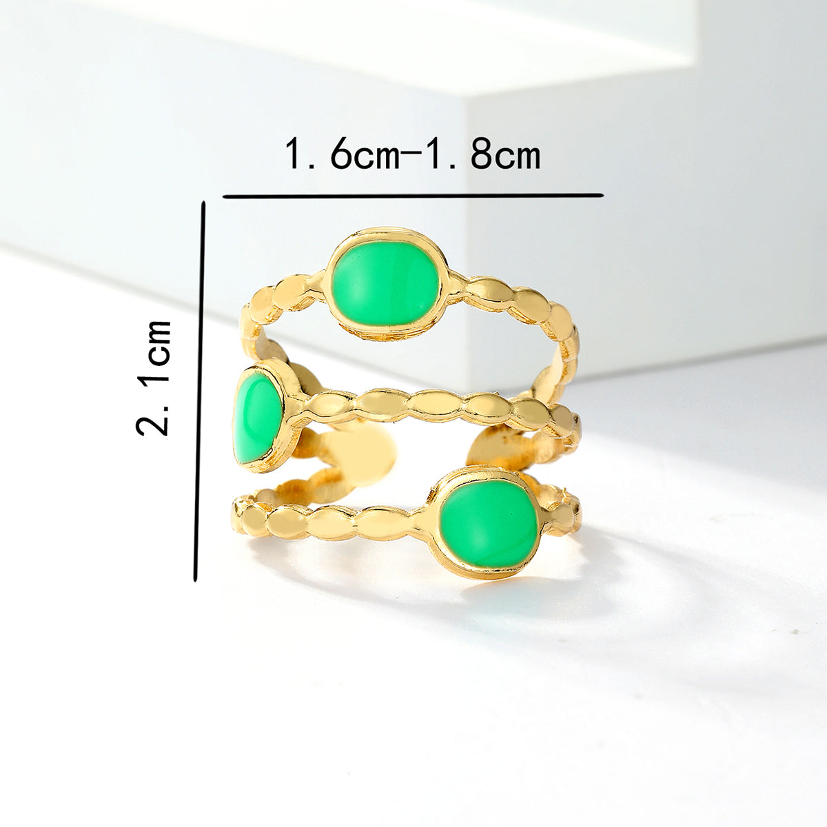 1 Piece Vintage Style Fashion Round Heart Shape Stainless Steel Copper Plating Inlay Zircon Open Ring