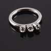 1 Piece Fashion Round Stainless Steel Diamond Nose Ring