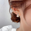 1 Pair Elegant Sweet Tassel Flower Bow Knot Inlay Imitation Pearl Copper Rhinestones Earrings