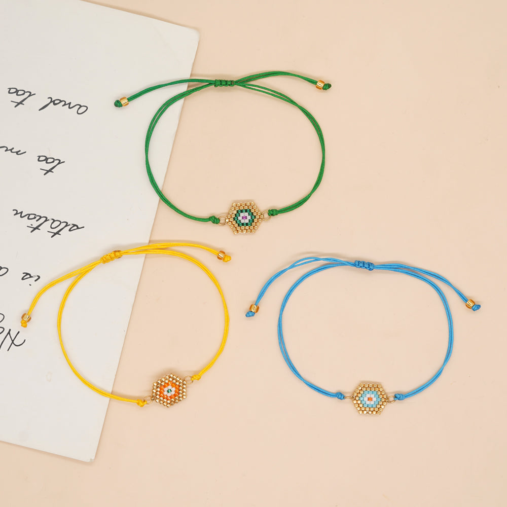 Casual Retro Circle Colorful Soft Clay Unisex Bracelets