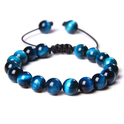 1 Piece Fashion Gradient Color Tiger Eye Beaded Bracelets