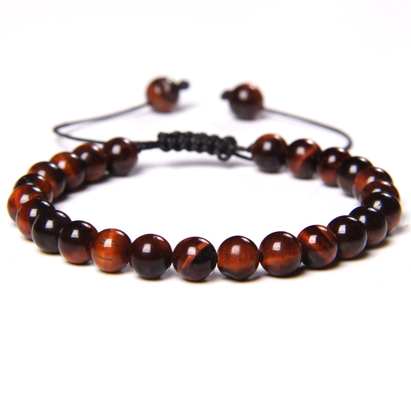 1 Piece Fashion Gradient Color Tiger Eye Beaded Bracelets