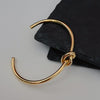 Fashion Solid Color Titanium Steel Plating Knot Bangle