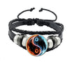 1 Piece Retro Gossip Geometric Pu Leather Unisex Bracelets