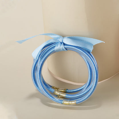 Lady Bow Knot Plastic Resin Women's Bracelets