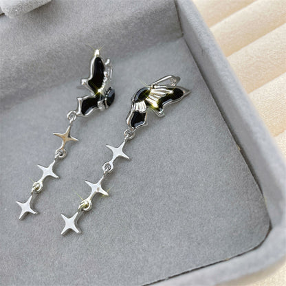 1 Pair Retro Heart Shape Flower Bow Knot Alloy Inlay Artificial Pearls Rhinestones Women's Earrings