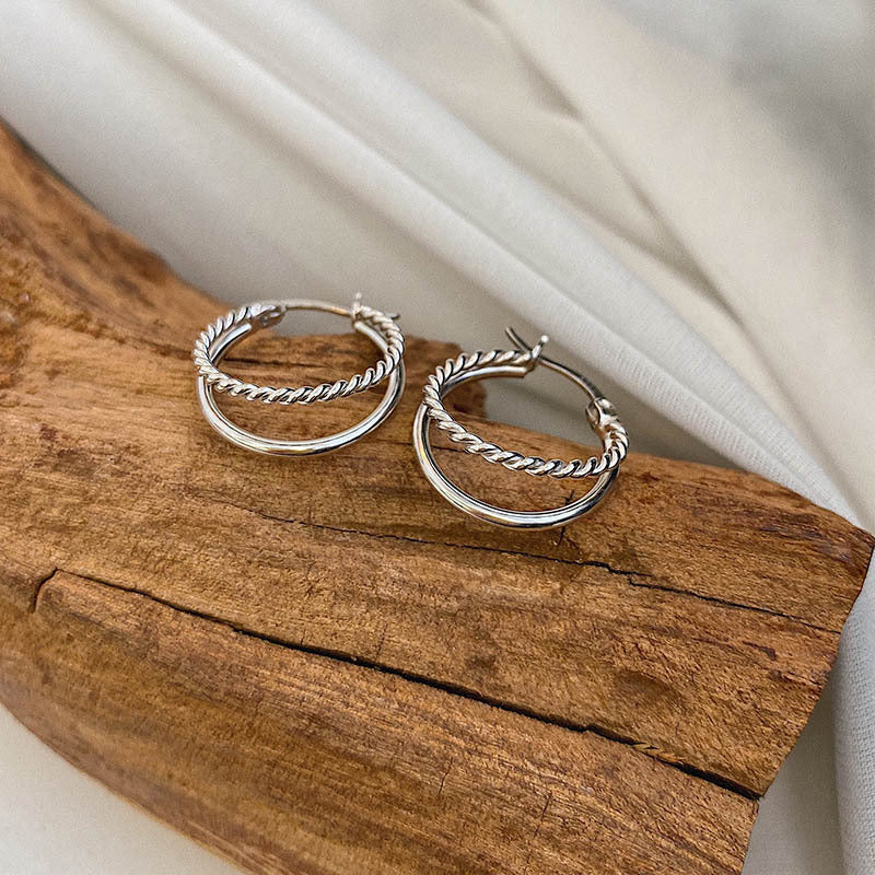 1 Piece Lady Circle Copper Plating Hoop Earrings