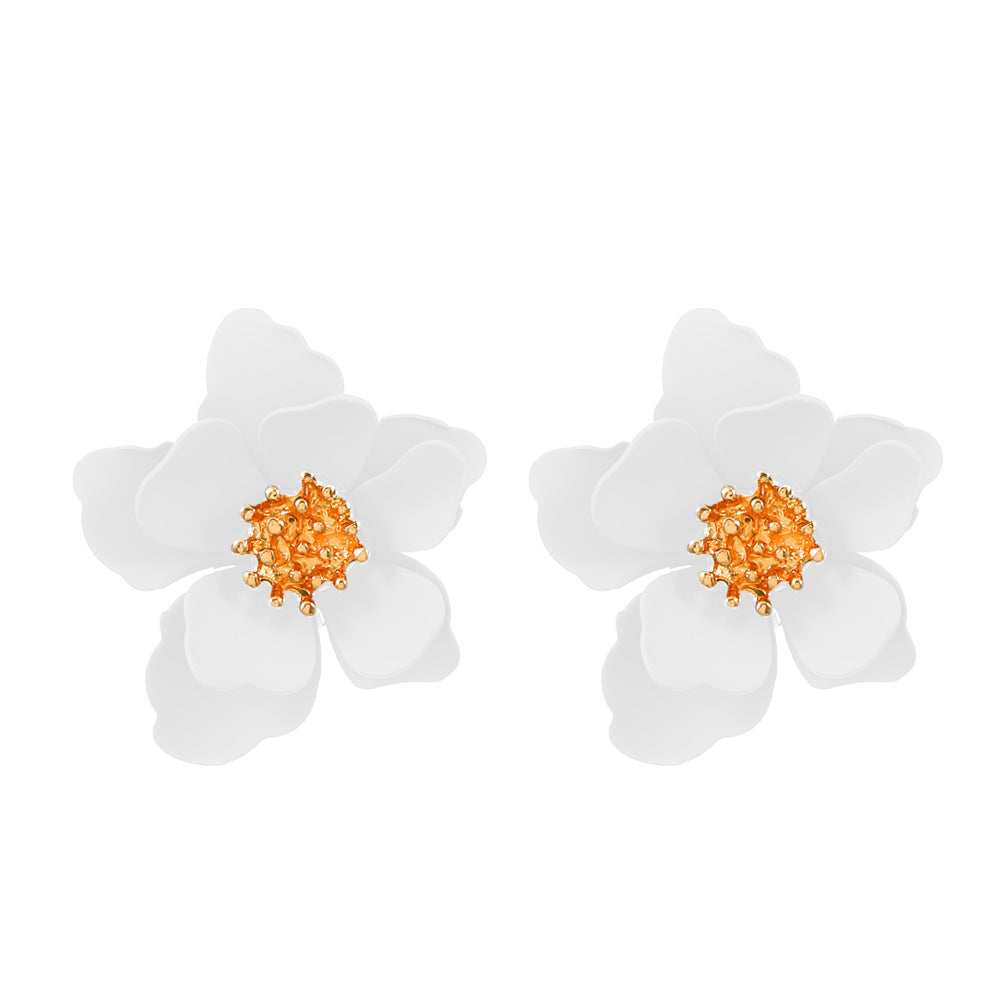 1 Pair Sweet Flower Arylic Ear Studs