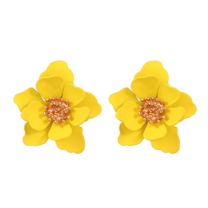 1 Pair Sweet Flower Arylic Ear Studs