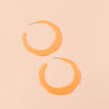 1 Pair Exaggerated C Shape Colorful Arylic Alloy Ear Studs