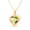 1 Piece Mama Simple Style Heart Shape Titanium Steel Inlay Birthstone Zircon Pendant Necklace