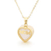 1 Piece Mama Simple Style Heart Shape Titanium Steel Inlay Birthstone Zircon Pendant Necklace