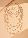 1 Set Fashion Beads Imitation Pearl Alloy Beaded Women's Necklace