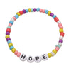 1 Piece Simple Style Letter Glass Irregular Kid's Bracelets