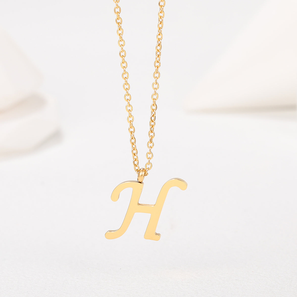 1 Piece Simple Style Letter Stainless Steel Plating Pendant Necklace