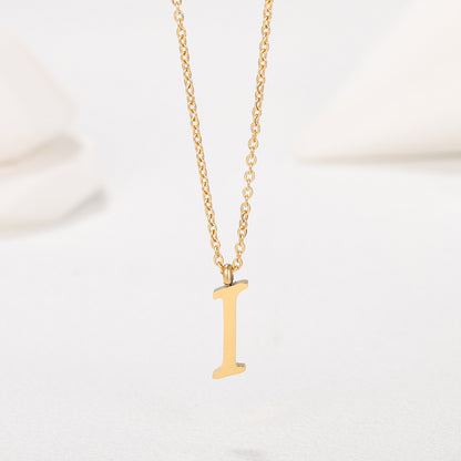 1 Piece Simple Style Letter Stainless Steel Plating Pendant Necklace