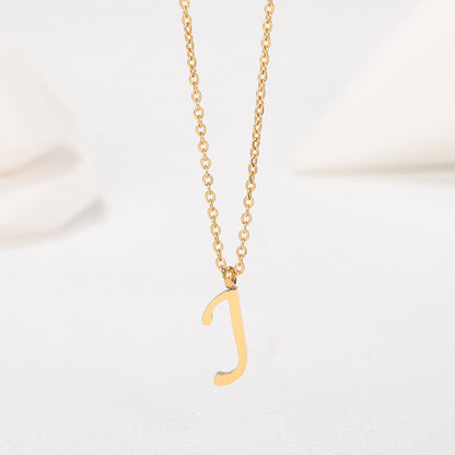 1 Piece Simple Style Letter Stainless Steel Plating Pendant Necklace