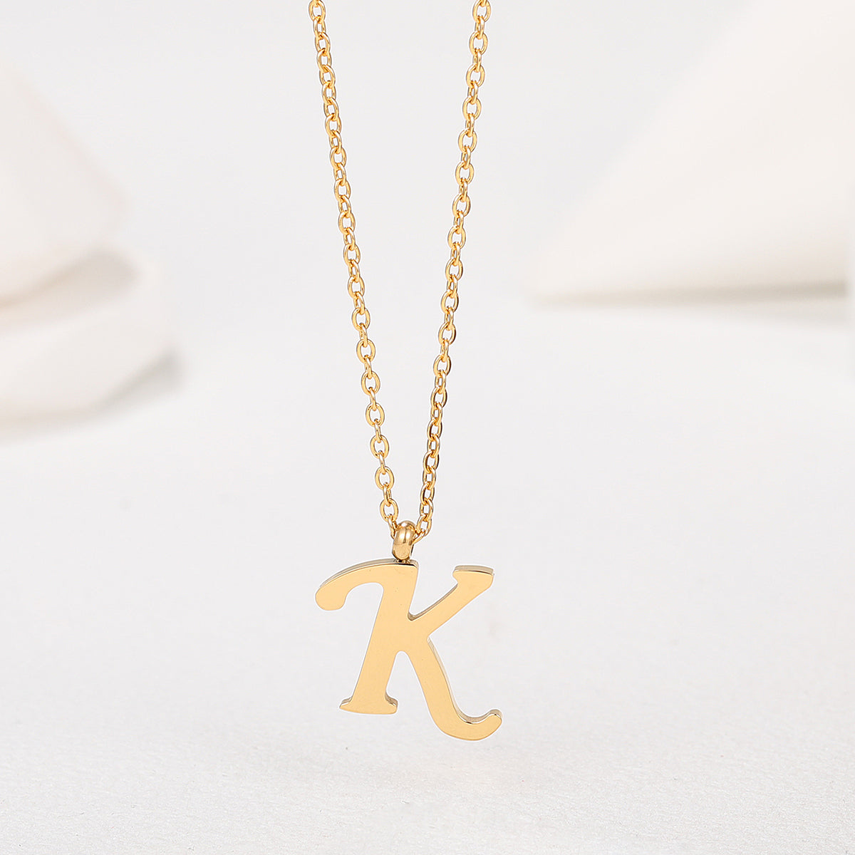 1 Piece Simple Style Letter Stainless Steel Plating Pendant Necklace