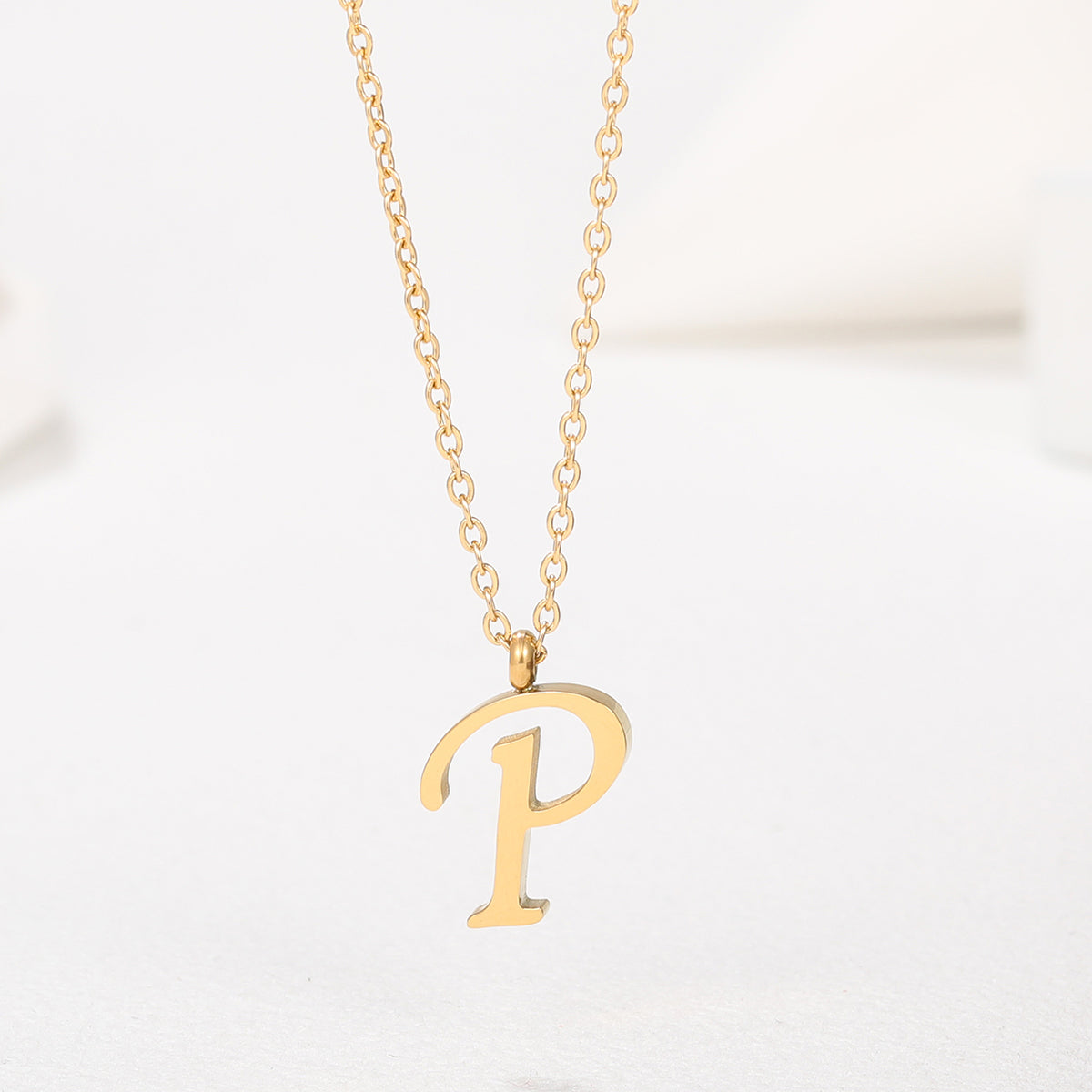 1 Piece Simple Style Letter Stainless Steel Plating Pendant Necklace