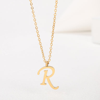 1 Piece Simple Style Letter Stainless Steel Plating Pendant Necklace