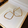 1 Pair Simple Style Circle Alloy Women's Hoop Earrings