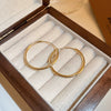 1 Pair Simple Style Circle Alloy Women's Hoop Earrings