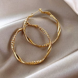 1 Pair Simple Style Circle Alloy Women's Hoop Earrings