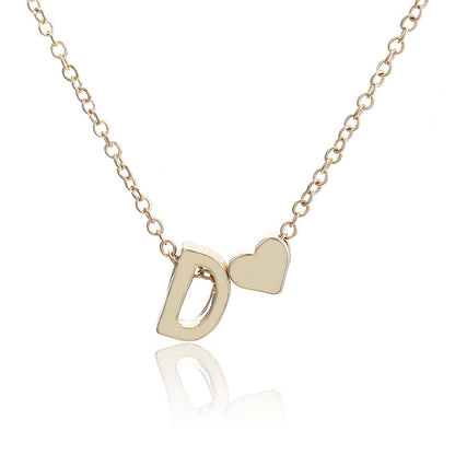 1 Piece Fashion Letter Alloy Chain Women's Pendant Necklace