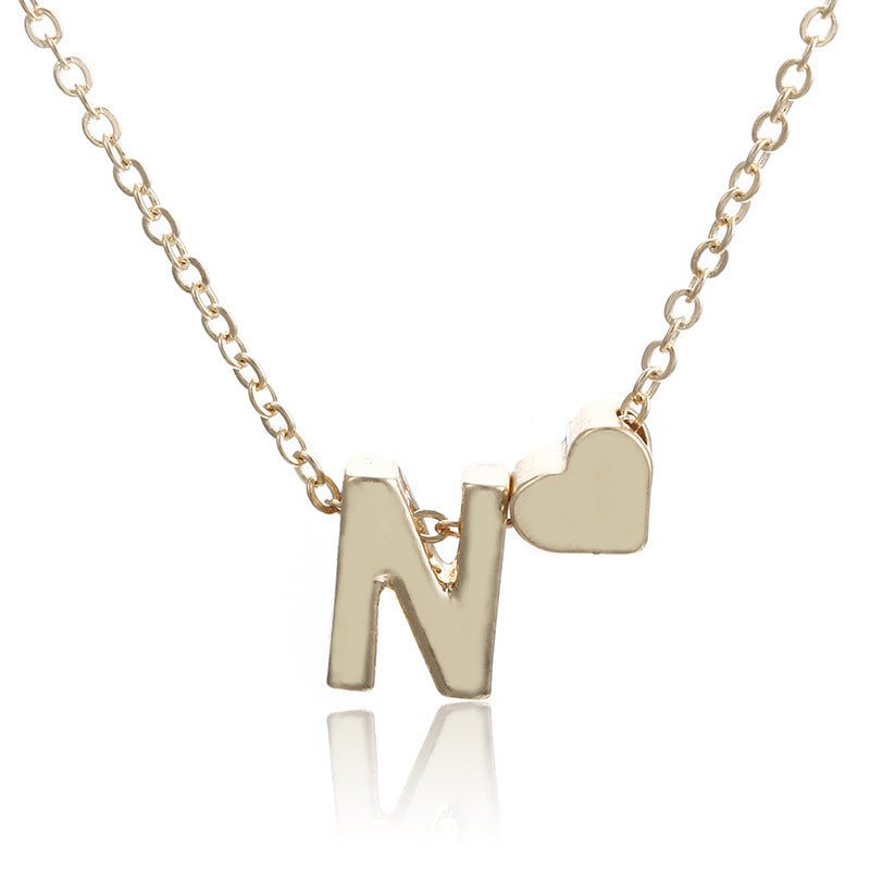 1 Piece Fashion Letter Alloy Chain Women's Pendant Necklace