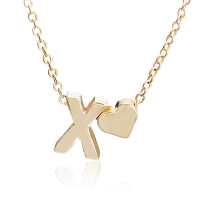 1 Piece Fashion Letter Alloy Chain Women's Pendant Necklace