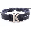 1 Piece Casual Simple Style Letter Alloy Leather Patchwork Unisex Wristband