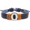 1 Piece Casual Simple Style Letter Alloy Leather Patchwork Unisex Wristband