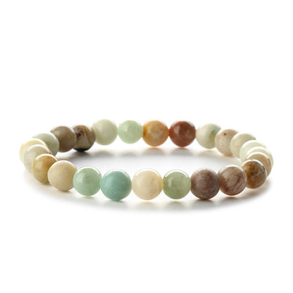 1 Piece Fashion Round Agate Handmade Bracelets