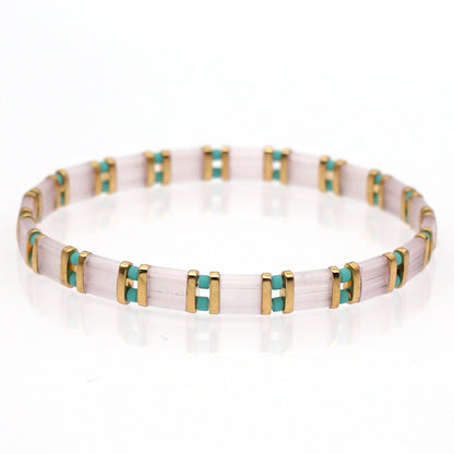 Fashion Rhombus Miyuki Tila Beads Wholesale Bracelets