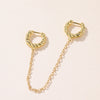 1 Piece Hip-hop Chain Alloy Plating Women's Drop Earrings