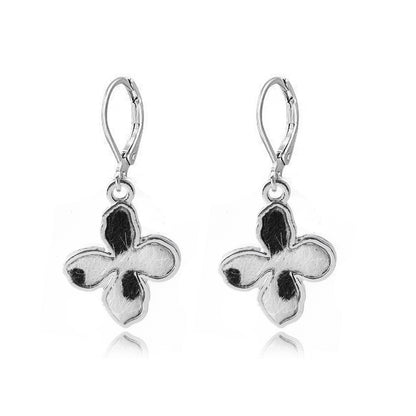 1 Pair Fashion Cow Pattern Star Butterfly Alloy Plating Women's Drop Earrings