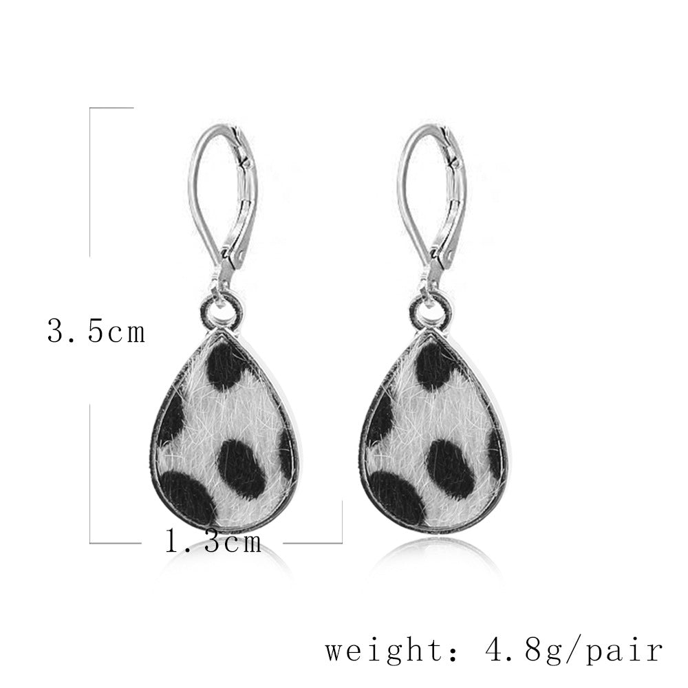 1 Pair Fashion Cow Pattern Star Butterfly Alloy Plating Women's Drop Earrings