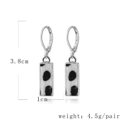 1 Pair Fashion Cow Pattern Star Butterfly Alloy Plating Women's Drop Earrings